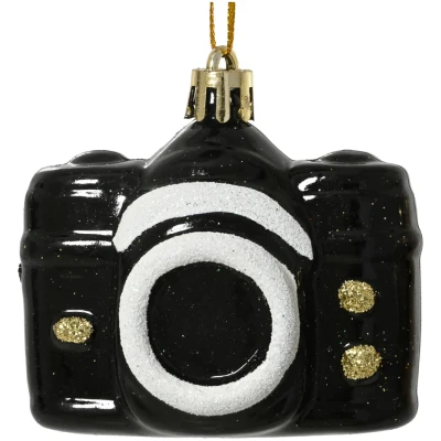 Zawieszka choinkowa aparat czarny 7,1 cm KAEMINGK 028304-1