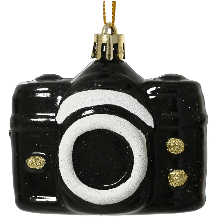 Zawieszka choinkowa aparat czarny 7,1 cm KAEMINGK 028304-1