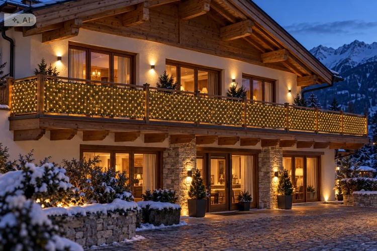 Siatka LED na ogrodzenie krzewy balkon 960 LED 1,2 x 15 m