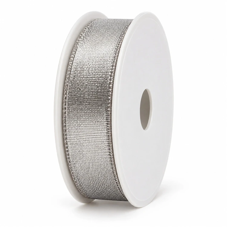 Wstążka świąteczna srebrna 400 x 1,5 cm KAEMINGK 440243-3
