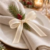 Wstążka bożonarodzeniowa kremowa 400 x 1,5 cm KAEMINGK 440243-5