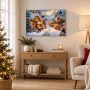 Obraz LED na płótnie 60x40 cm Miasteczko Świętego Mikołaja OBL3813