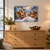 Obraz LED na płótnie 60x40 cm Miasteczko Świętego Mikołaja OBL3813