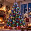Lampki na choinkę 480 LED 16 × 3 m z pierścieniem wielokolorowe LED6342