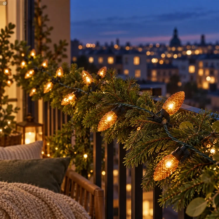 Lampki choinkowe szyszki 16 LED 7 cm ciepły biały KAEMINGK 491574
