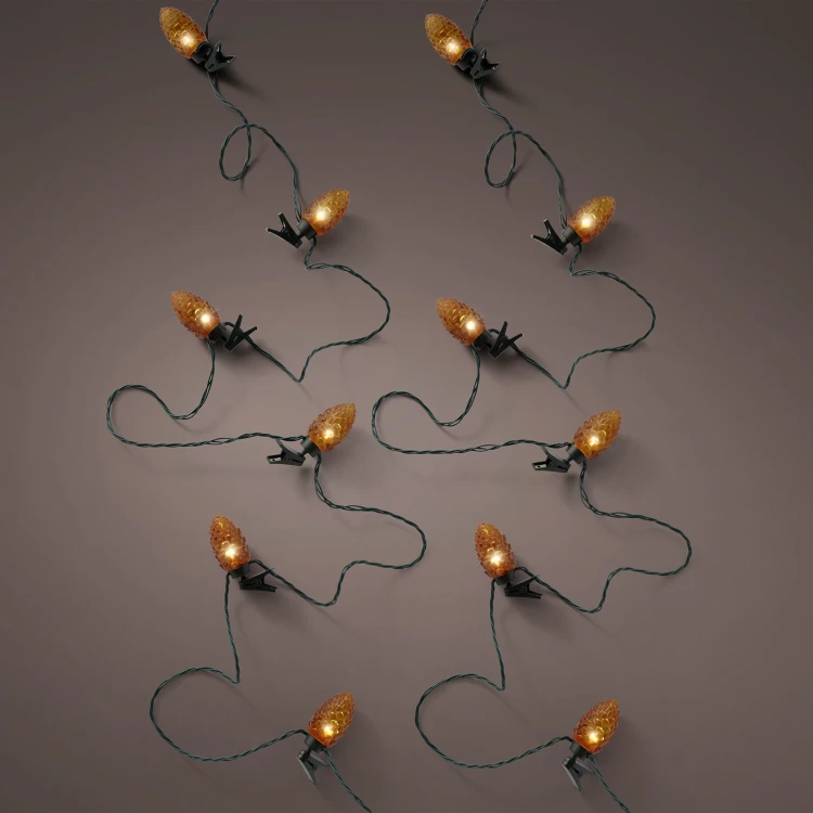 Lampki choinkowe szyszki 16 LED 7 cm ciepły biały KAEMINGK 491574