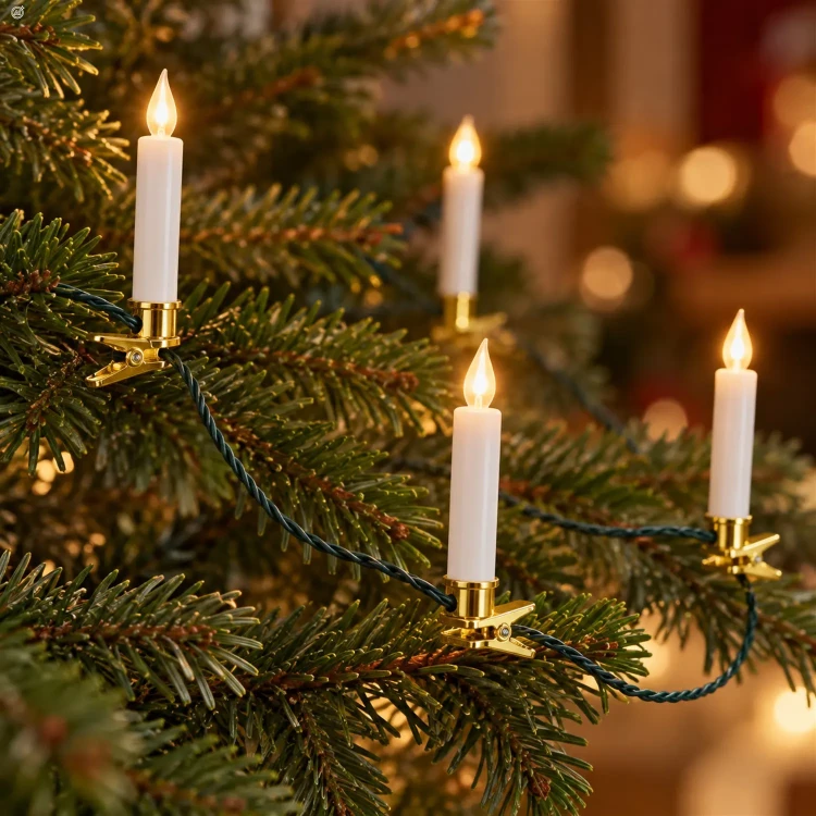 Lampki choinkowe świeczki 16 LED efekt płomienia KAEMINGK 491575