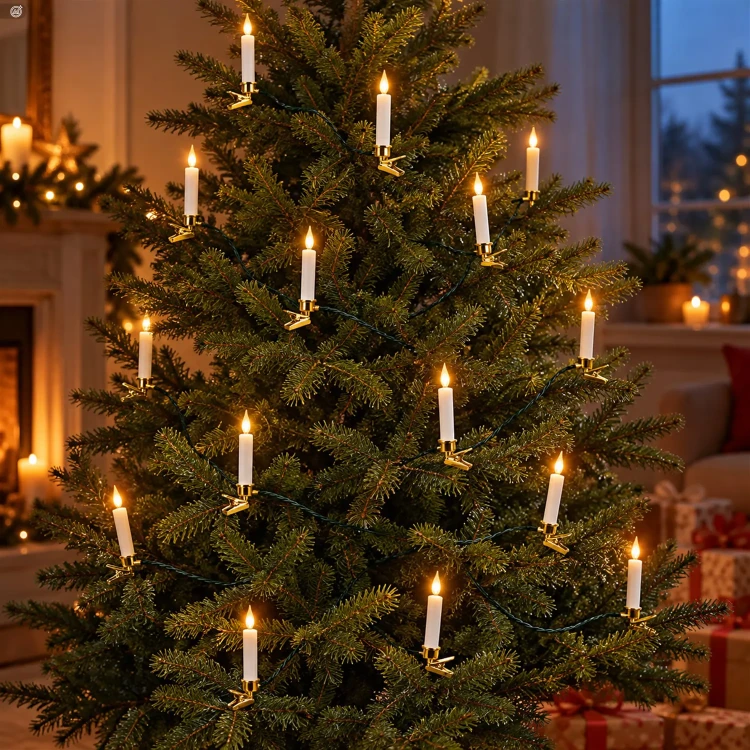 Lampki choinkowe świeczki 16 LED efekt płomienia KAEMINGK 491575