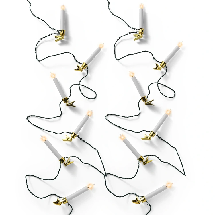 Lampki choinkowe świeczki 16 LED efekt płomienia KAEMINGK 491575