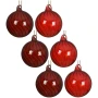 Bombki choinkowe szklane 8 cm czerwono-bordowe 6 szt. KAEMINGK 070909KPL