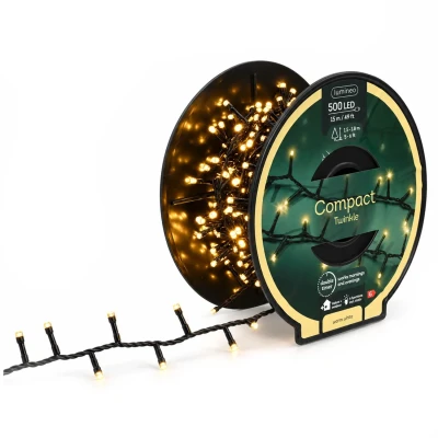 Lampki choinkowe na szpuli 500 LED 15 m ciepły biały KAEMINGK 495861
