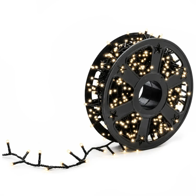 Lampki choinkowe na szpuli 750 LED 22,5 m ciepły biały KAEMINGK 495862