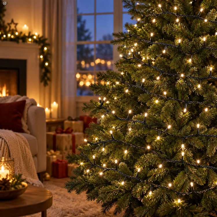 Lampki choinkowe na szpuli 750 LED 22,5 m ciepły biały KAEMINGK 495862
