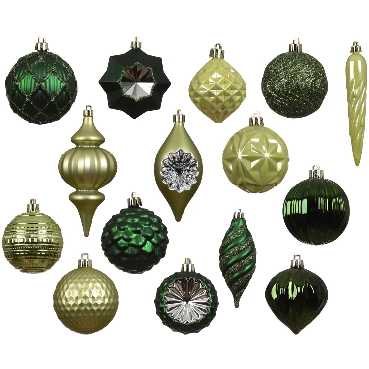 Bombki choinkowe brązowo-złote mix 32 szt. 8 cm KAEMINGK 027140