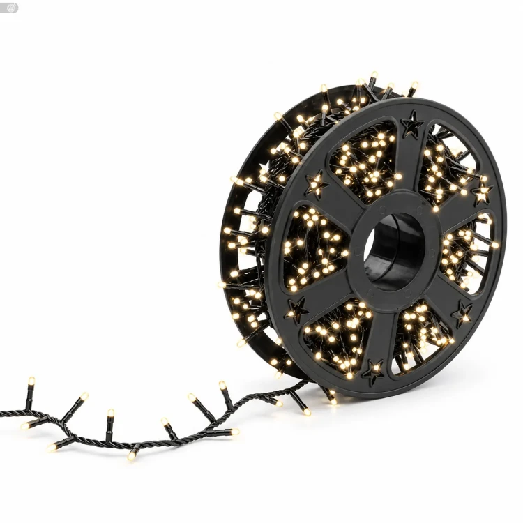 Lampki choinkowe na szpuli 1000 LED 30 m ciepły biały KAEMINGK 495863