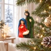 Zawieszka choinkowa Święta Rodzina szopka 11,2 cm KAEMINGK 027728