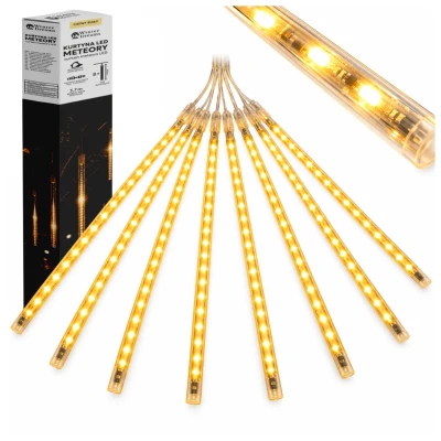 Kurtyna świetlna meteory 288 LED 3,7 m ciepła biel LED6359
