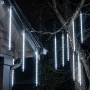 Kurtyna świetlna meteory 288 LED 3,7 m zimna biel LED6366