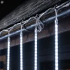 Kurtyna świetlna meteory 288 LED 3,7 m zimna biel LED6366
