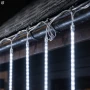 Kurtyna świetlna meteory 288 LED 3,7 m zimna biel LED6366