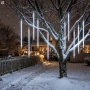 Kurtyna świetlna meteory 288 LED 3,7 m zimna biel LED6366