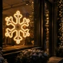 Śnieżynka LED 30 cm neon 336LED IP44 LED8288