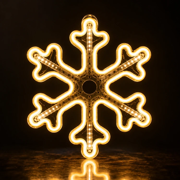 Śnieżynka LED 30 cm neon 336LED IP44 LED8288