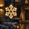 Śnieżynka LED 30 cm neon 336LED IP44 LED8288