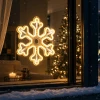 Śnieżynka LED 30 cm neon 336LED IP44 LED8288
