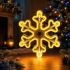 Śnieżynka LED 30 cm neon 336LED IP44 LED8288