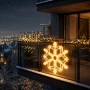 Śnieżynka LED 60 cm neonowa 816 LED ciepła biel flash LED8301