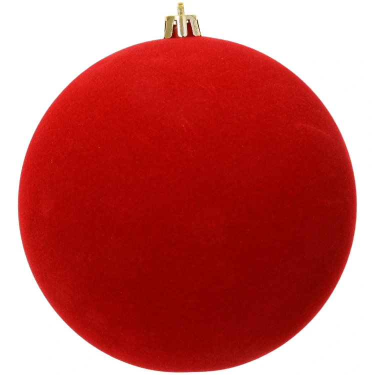 Bombka choinkowa 12 cm bordowa welurowa KAEMINGK 026417