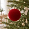 Bombka choinkowa 12 cm bordowa welurowa KAEMINGK 026417