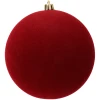 Bombka choinkowa 12 cm bordowa welurowa KAEMINGK 026417