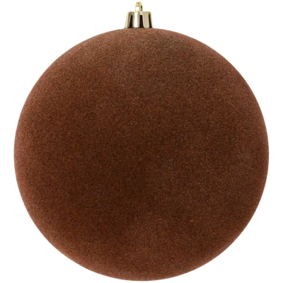 Bombka choinkowa 12 cm brązowa welurowa KAEMINGK 026419