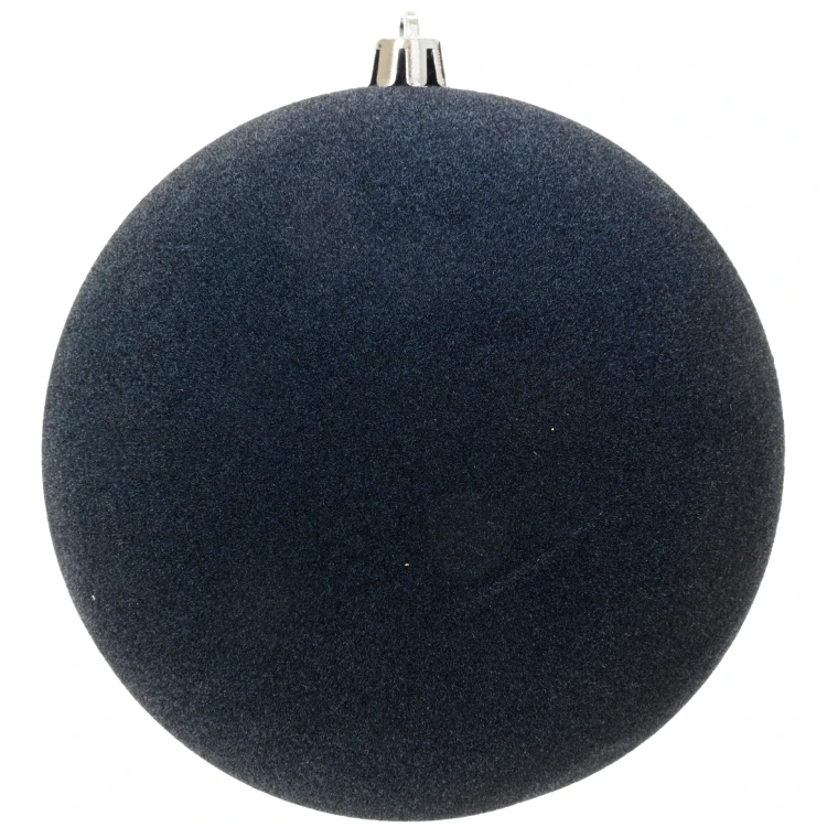 Bombka choinkowa 12 cm granatowa welurowa KAEMINGK 026420