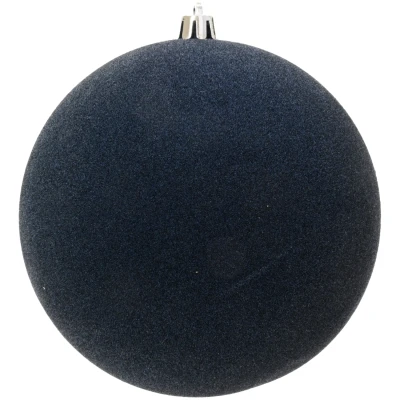 Bombka choinkowa 14 cm granatowa welurowa KAEMINGK 026425