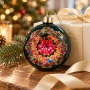 Bombki szklane szmaragdowe 8 cm 3 szt. błyszczące KAEMINGK 071672-1KPL