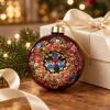 Bombki szklane bordowe 8 cm 3 szt. błyszczące KAEMINGK 071672-2KPL