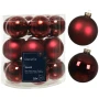 Bordowe bombki szklane na choinkę 18 szt 4 cm KAEMINGK 010442