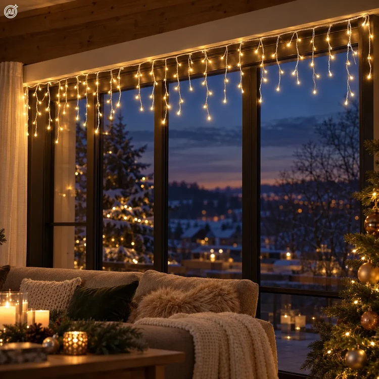 Kurtyna świetlna sople 180 LED 4,8 m KAEMINGK 495039