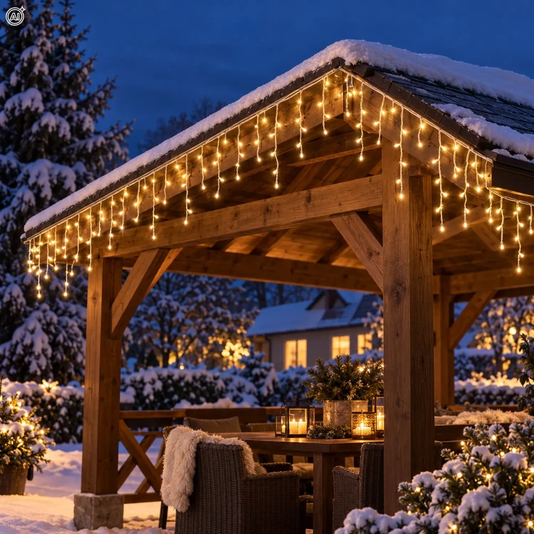 Kurtyna świetlna sople 180 LED 4,8 m KAEMINGK 495039