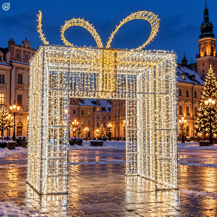 Dekoracja świąteczna prezent 3D LED 4M 5080LED LED6892