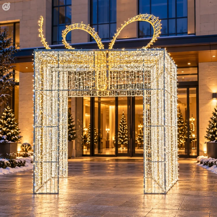Dekoracja świąteczna prezent 3D LED 4M 5080LED LED6892
