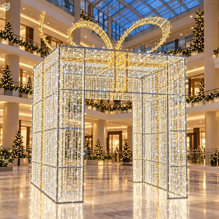 Dekoracja świąteczna prezent 3D LED 4M 5080LED LED6892