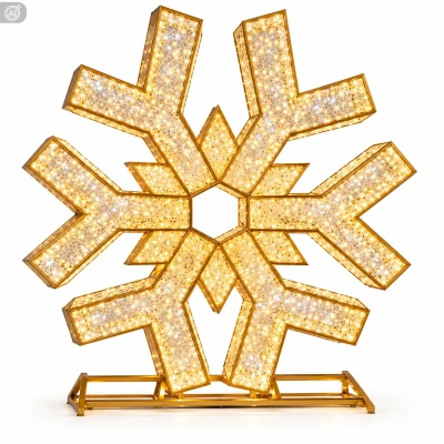 Dekoracja śnieżynka 3D 1200 LED ciepły/zimny CHOMIK LED6847