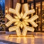 Dekoracja śnieżynka 3D 1200 LED ciepły/zimny CHOMIK LED6847