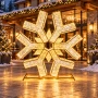 Dekoracja śnieżynka 3D 1200 LED ciepły/zimny CHOMIK LED6847