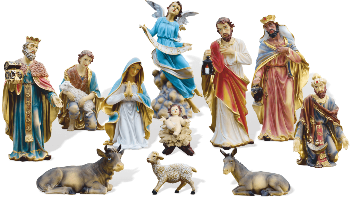 11 figur z masy żywicznej - 90 cm