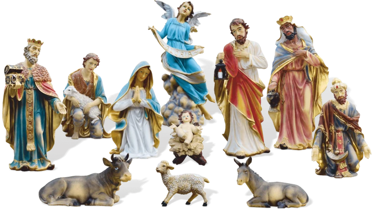 11 figur z masy żywicznej - 90 cm